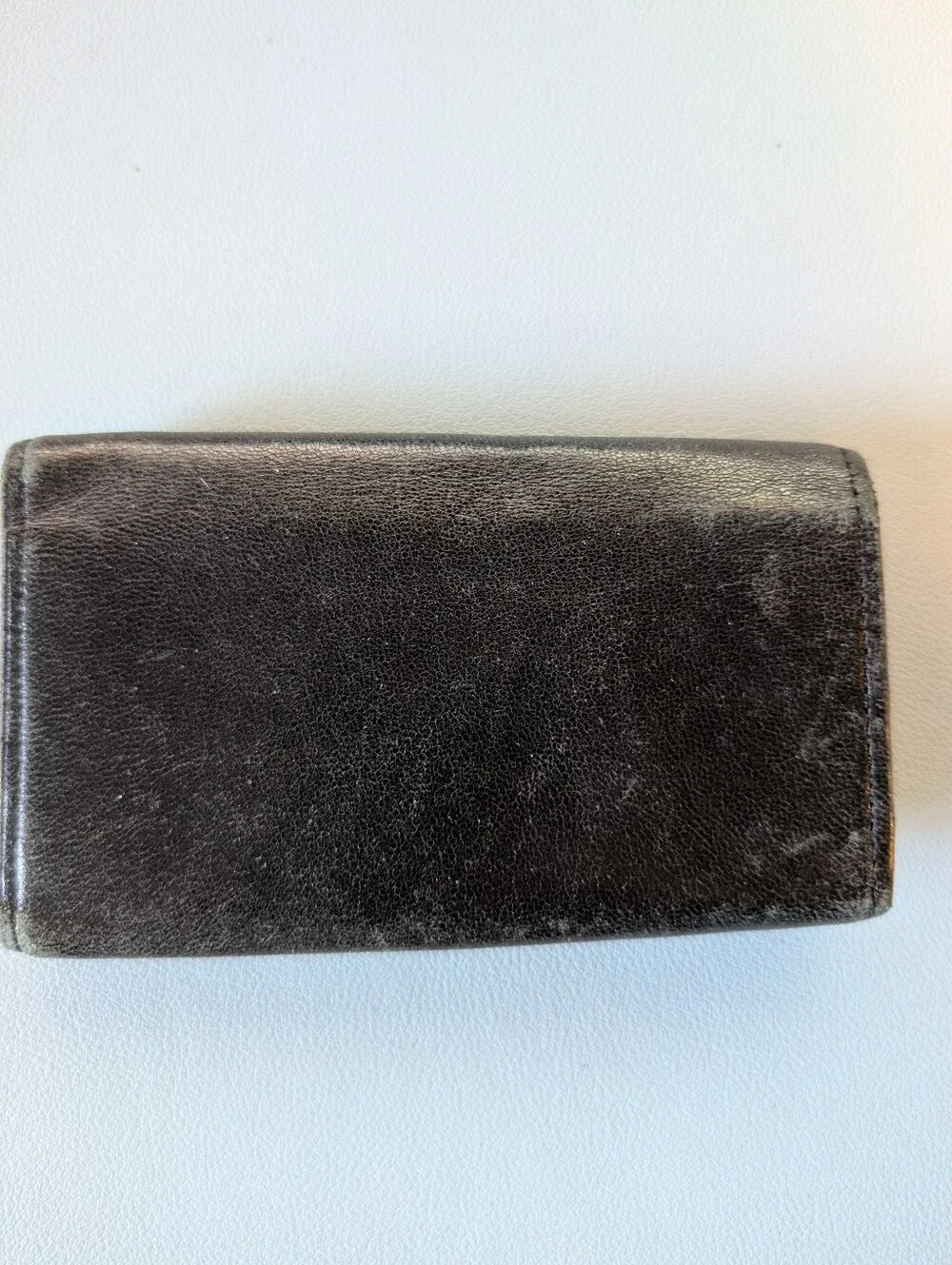 Authentic Vintage BURBERRY Black Leather 5-Hook Key Case Wallet • Excellent!